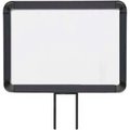 Lavi Industries , Horizontal Fixed Sign Frame, , 8.5" x 11", Unslotted, Matte Black 50-1141F7H/MB